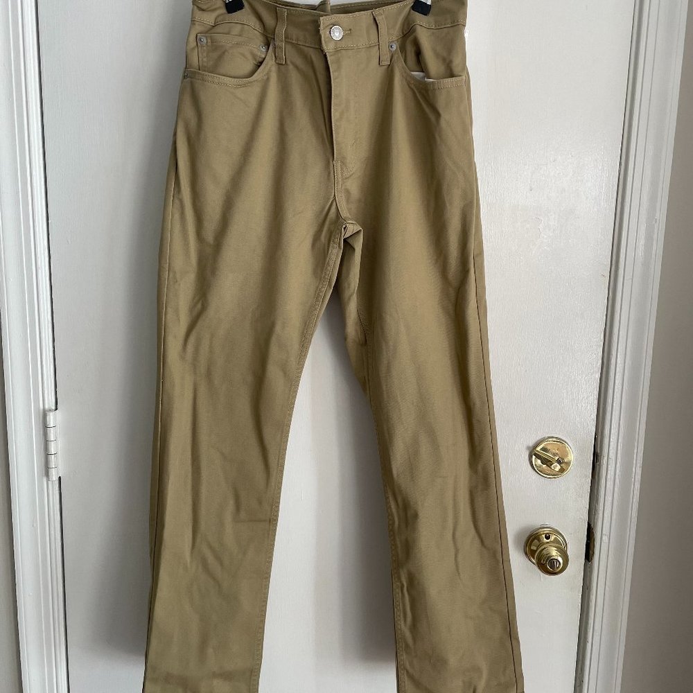 Levi's 511 Men's Tan Stretch Slim Pants Khaki